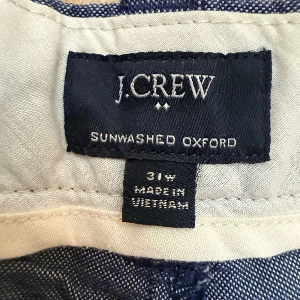 J. Crew Men’s Navy Flat-Front Cotton Shorts